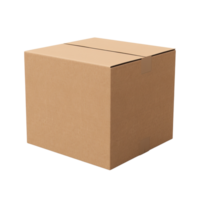 AI generated Cardboard box clip art png