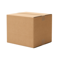 AI generated Cardboard box clip art png