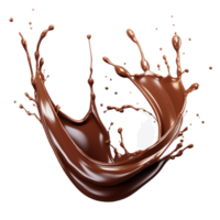 ai gerado chocolate respingo grampo arte png