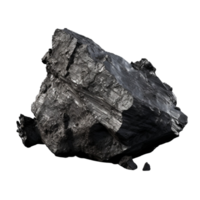 AI generated Coal stone clip art png