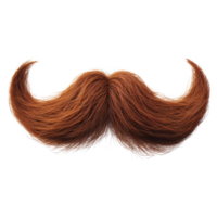 AI generated Brown mustache clip art png