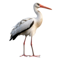 AI generated Stork clip art png