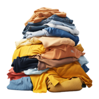 AI generated Stack of clothes clip art png