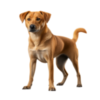 ai gegenereerd hond staand klem kunst png