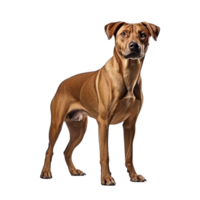 ai gegenereerd hond staand klem kunst png