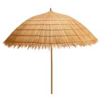 ai généré paille plage parapluie agrafe art png