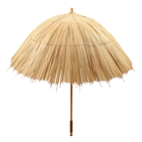 AI generated Straw beach umbrella clip art png