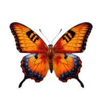ai generato colorato farfalla clip arte png