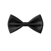 AI generated Black bow tie clip art png