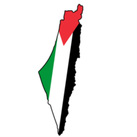 Palestina mapa bandeira cor png