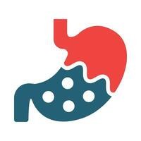Stomach Vector Glyph Two Color Icons For Personal And Commercial Use.