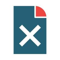 Reject Vector Glyph Two Color Icons For Personal And Commercial Use.