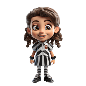 ai generado 3d personaje de un americano árbitro en aislado transparente antecedentes png, generado con ai png