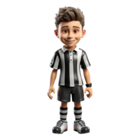 ai gerado 3d personagem do a americano juiz em isolado transparente fundo png, gerado com ai png