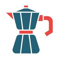 Moka Pot Vector Glyph Two Color Icons For Personal And Commercial Use.