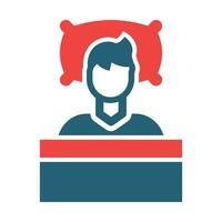 Insomnia Vector Glyph Two Color Icons For Personal And Commercial Use.