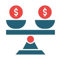 Balance Vector Glyph Two Color Icons For Personal And Commercial Use.