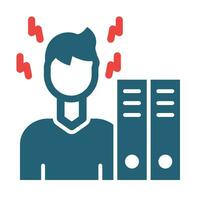 Overwork Vector Glyph Two Color Icons For Personal And Commercial Use.