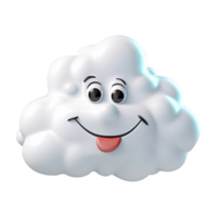 ai generato 3d nube calcolo concetto su isolato trasparente sfondo png. generato con ai png