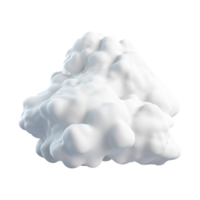 ai generado 3d nube informática concepto en aislado transparente antecedentes png. generado con ai png