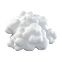 ai generado 3d nube informática concepto en aislado transparente antecedentes png. generado con ai png