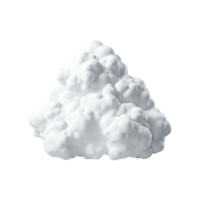 AI generated 3d cloud computing concept on isolated transparent background png. generated with AI png