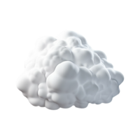 ai generado 3d nube informática concepto en aislado transparente antecedentes png. generado con ai png