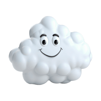 ai genererad 3d moln datoranvändning begrepp på isolerat transparent bakgrund png. genererad med ai png