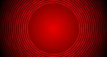 Dark red round lines abstract tech background vector