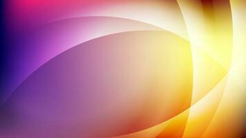 Violet orange blurred smooth waves abstract background vector