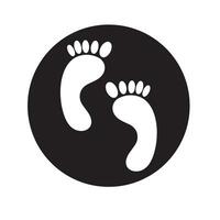 Foot and care icon logo template  Foot and ankle healthcare vector