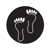 Foot and care icon logo template  Foot and ankle healthcare vector