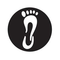 Foot and care icon logo template  Foot and ankle healthcare vector