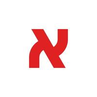 letter ny simple geometric line logo vector