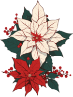 ai generato poinsettia clipart - Natale clipart png