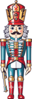 AI generated Christmas nutcracker doll png