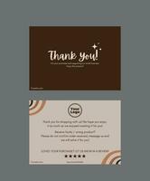 Vintage Thank You Card Template. Vintage Pattern. Retro labels and vintage card. Vector thank you label.  Business Thank You Card. Business Greetings. Greetings. Appreciation Cards.