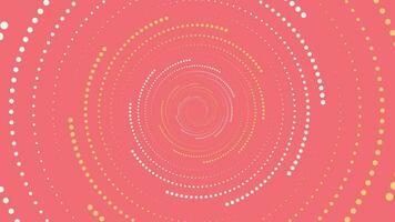 Abstarct spiral dotted spinning background in vortex style. vector