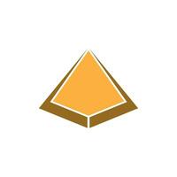 Triangle piramid icon and symbol vector template