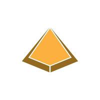 Triangle piramid icon and symbol vector template