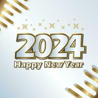 Happy New Year background.  Greeting card, banner, poster vector