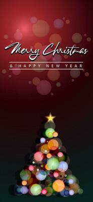 Merry Christmas and Happy New Year background.  Greeting card, banner, poster