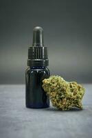 CBD medical marijuana. Organic and natural hempbased cosmetic and beauty products. photo