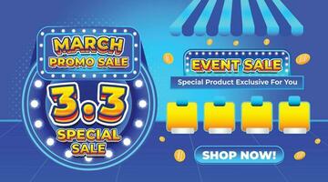 3 3 MARCH PAYDAY SPECIAL SALE EVENT CASHBACK DISCOUNT FLASH SALE SOCIAL MEDIA PROMO GIVEAWAY TEMPLATE BACKGROUND vector