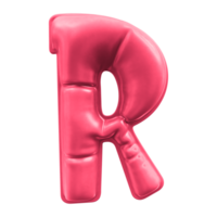 r font grön ballong 3d framställa png