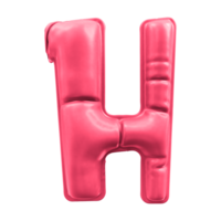 h font grön ballong 3d framställa png