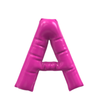 a pink balloon letter a on a transparent background png