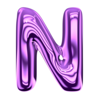 a purple liquid letter n on a transparent background png