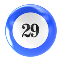 Nummer Ball 3d machen png