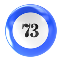 number ball 3d render png